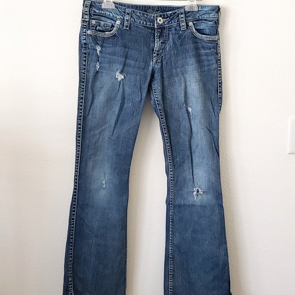 Silver Frances Style Jeans, Size 31 X 33